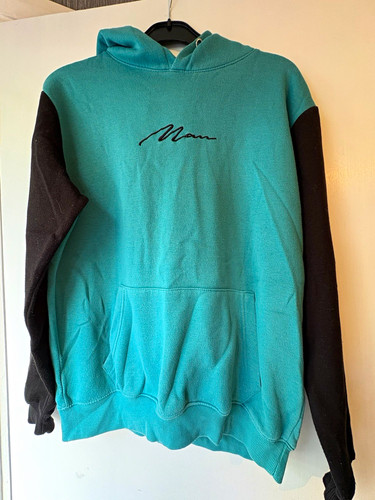 Boohooman turquoise black logo - turquoise/black,