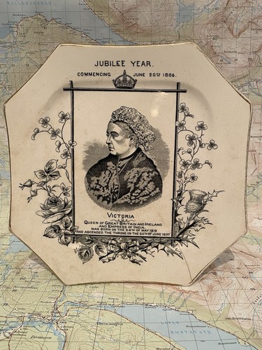Antique commemorative plate - commemorative,