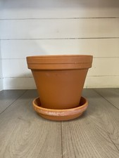Large Terracotta Pot And Saucer 20cm X 20cm X 17cm £12 Each