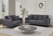 SOFAS - Nova Ash Grey Fabric 3