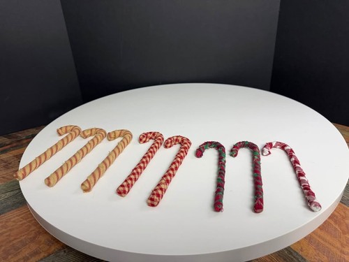 Set fabric candy cane - of,