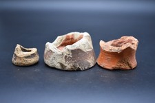 Group of 3 Ancient Roman terracotta pottery fragments C. 1st - 3rd century AD