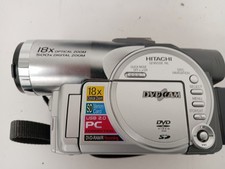 Hitachi DVD Camcorder DZ-MV550E Silver Tone With Storage Bag 18x Optical Zoom