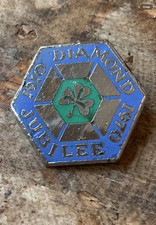 1970 Diamond Jubilee Girl Scout Enamel Pin Badge 