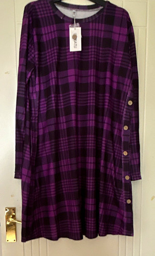 Sobatu purple black plaid - purple,