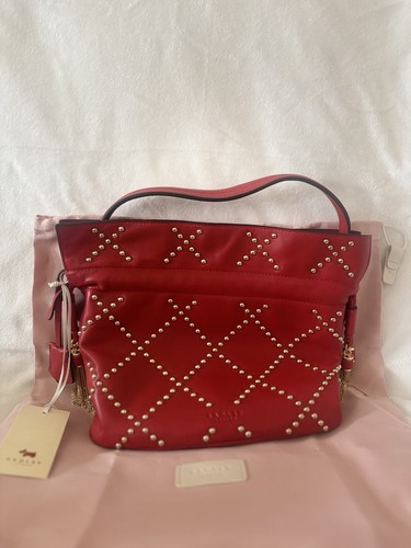 Radley red leather handbag - leather,