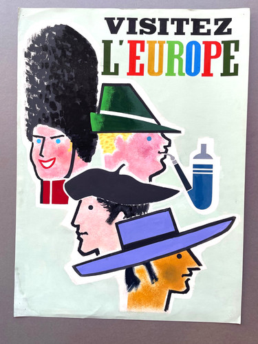 Visit europe poster model - europe,