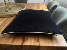 Barker and Stonehouse Black Velvet cushions (set of 4)