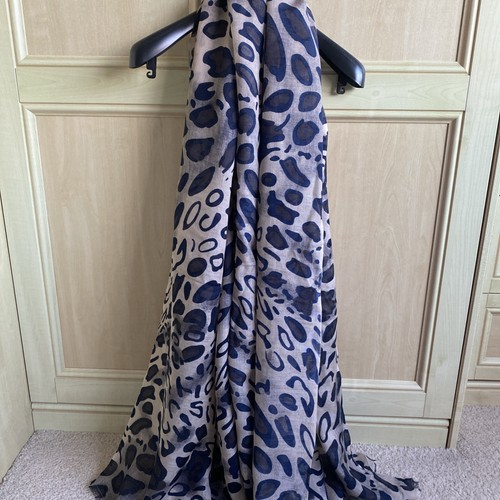 Becksondergaard scarf navy and - becksondergaard,