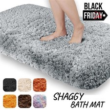 Non Slip Bath Mat Super Water Absorbent Bathroom Rugs Soft Toilet Pedestal Mats