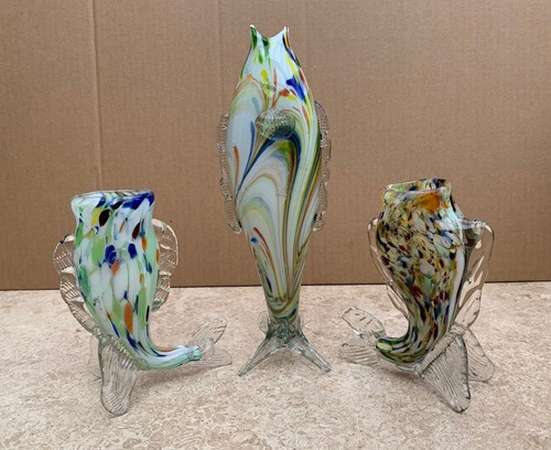 Mirano fish glass vase - fish,