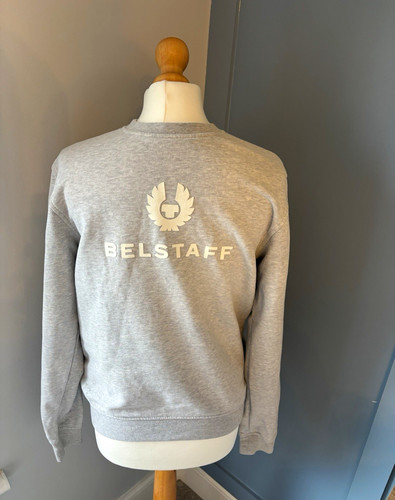 Belstaff grey crew neck cotton - neck,