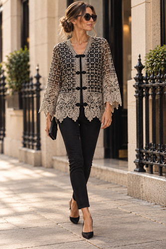 Yen evening jacket - m/l, black