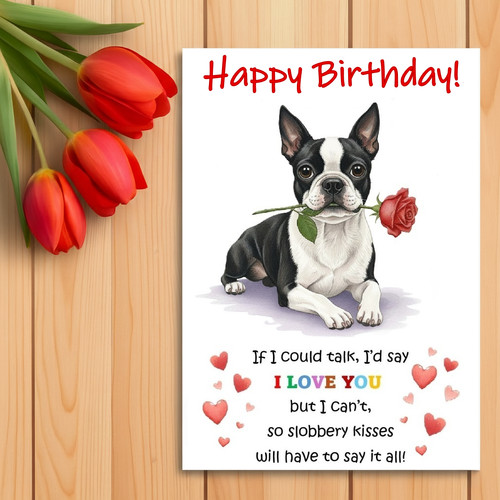 Boston terrier birthday - boston,