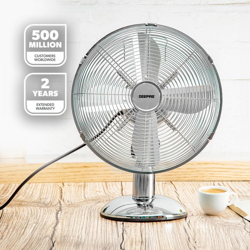 Geepas metal desk fan - 12'',