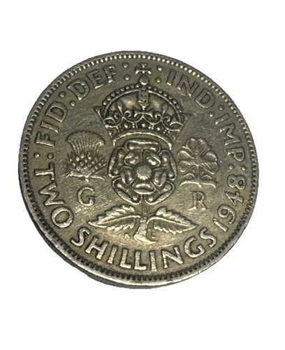 1948 british coin - coin, king