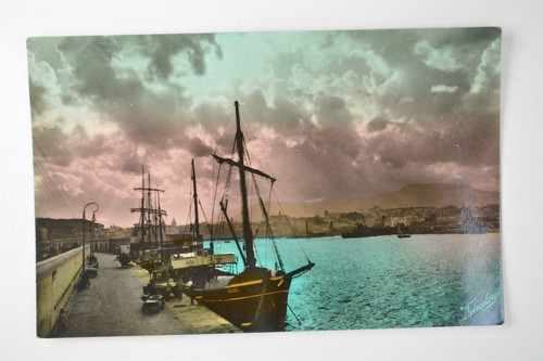 Harbour scene sailing ships - scene,