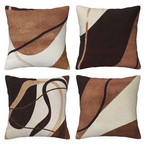 Diloxnsu brown cushion covers - brown,