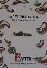 F1 Racing Car Pin, English Pewter, Lapel Pin Badge, Coat-Hat Badge BEW59