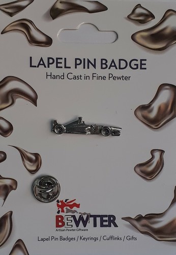 Racing car pin - f1, english