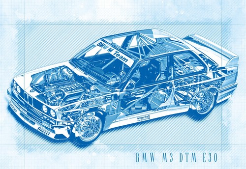 Classic bmw dtm e30 - m3,