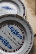 A Pair Of Antique French Plates