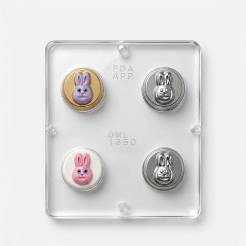 Bunny rabbit face chocolate - bunny,