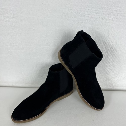 Zara men black suede ankle - men’s,