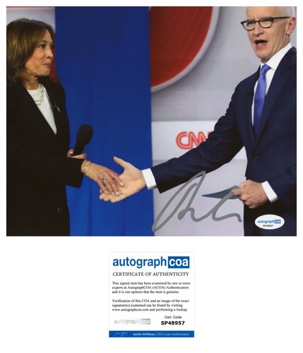 Anderson cooper signed - anderson,