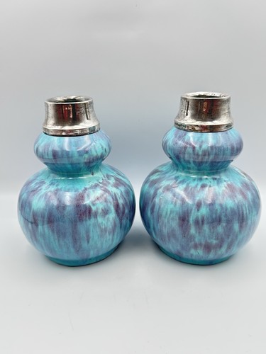 Pair hallmarked silver - a,