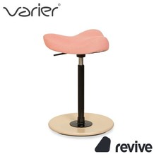 Varier Move Sitz-Steh Stool Pink Corall Color Revive 524 Base Natural Braun