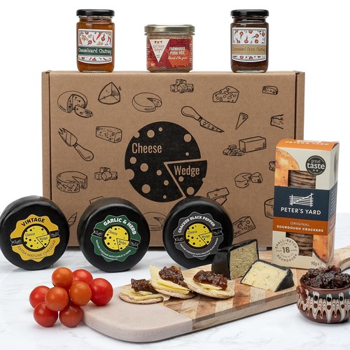 Luxury cheese pate hamper - luxury, &