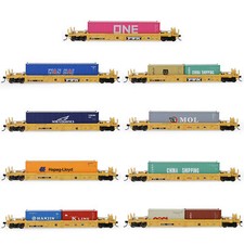 One Set HO Scale 40ft Well Car
