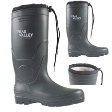 MENS THERMAL LINED WELLY WELLINGTON BOOTS FUR WATERPROOF MUCKER WARM WELLIES SIZ