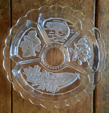 VTG Glass Frosted Divided