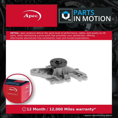 Water pump fits smart roadster - water,