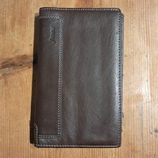 Filofax Holborn Slimline Organiser Deluxe Leather Work University Brown Inserts
