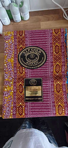 Gold african wax print - gold,