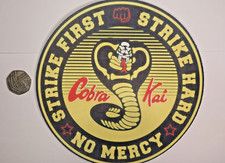 Cobra Kai cake topper, round
