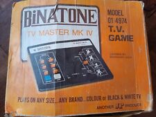 Vintage Binatone TV Master MK IV  TV Game Untested No Power Cable