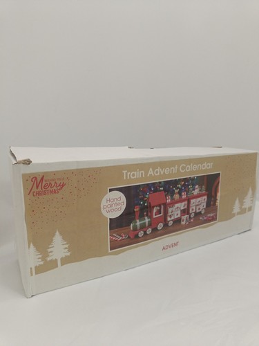 Wooden train advent calendar - train,