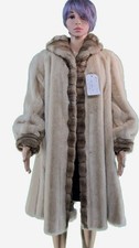 Vintage Faux Mink Fur Coat