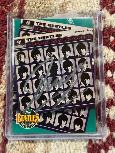 Beatles card signed - beatles,