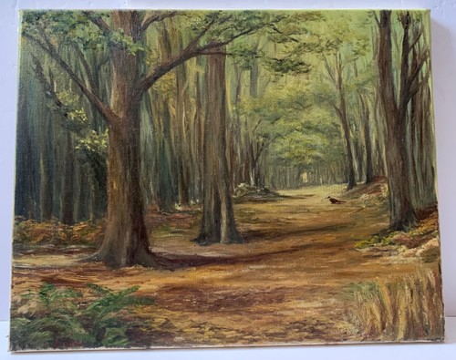 Vintage oil painting canvas - vintage,