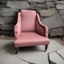 Antique chair Slope Arm Needs Reupholstering Nice Design Victorian Chair