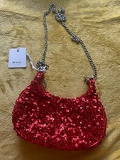 Phil Firenze red sequin chain