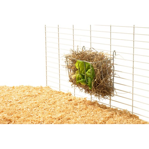 Karlie hay rack - hopper, chrome