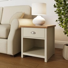Cream Lamp Side Table End