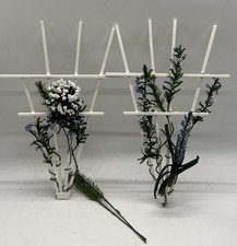 Dolls House reduced trellis x 2  & garden climbers in  1/12th scale 