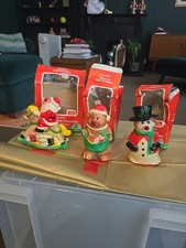 Vintage Woolworth Christmas Decorations  All Boxes Damged. X 3. Hong Kong